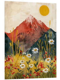 Hartschaumbild Abendrot