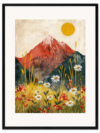 Gerahmter Kunstdruck Abendrot