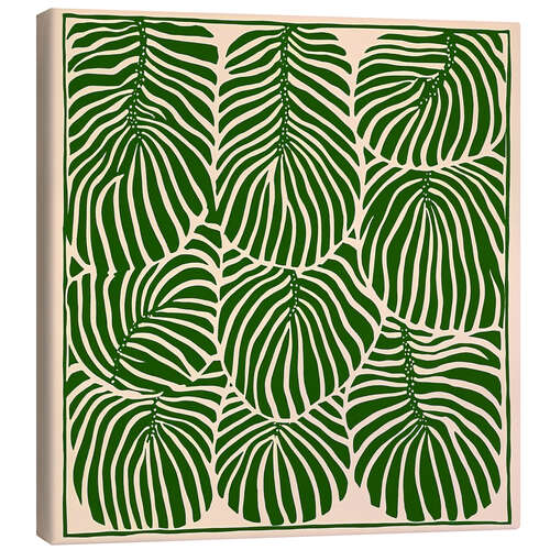 Leinwandbild Monstera-Blätter