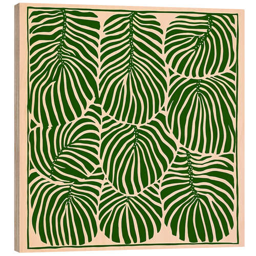 Obraz na drewnie Monstera Leaves