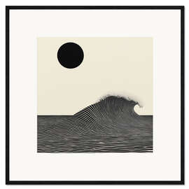 Gerahmter Kunstdruck Sonnenfinsternis