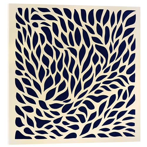 Acrylic print Leaves Flow
