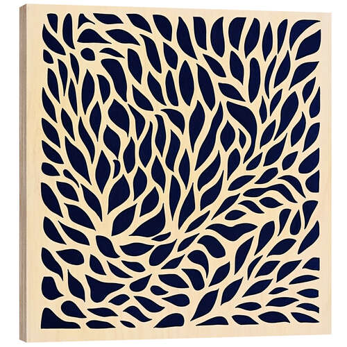 Quadro de madeira Leaves Flow