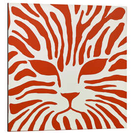 Tableau en aluminium Cat face pattern