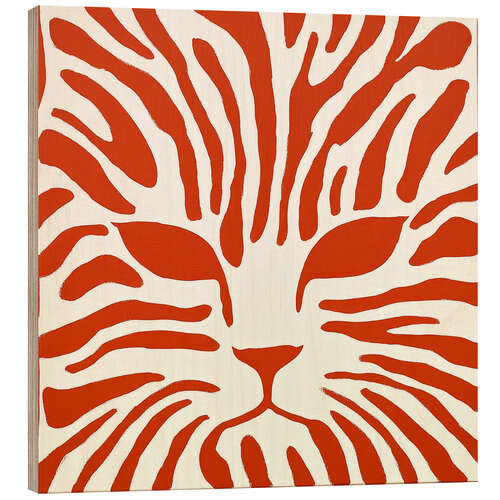 Holzbild Cat face pattern