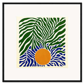 Stampa artistica con cornice Tropical abstract sunset