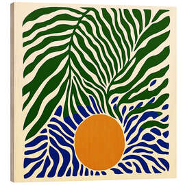 Hout print Tropical abstract sunset