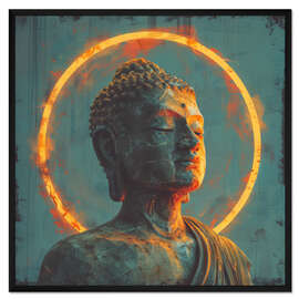 Gerahmter Kunstdruck Goldene Gelassenheit