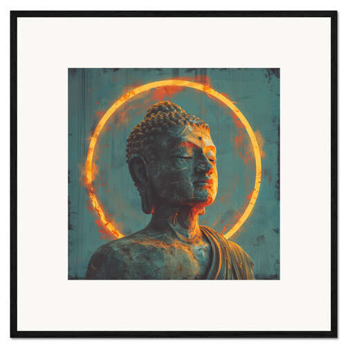 Framed art print Golden Serenity