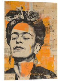 Acrylic print Frida Vintage Collage