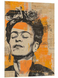 Stampa su PVC Frida Vintage Collage