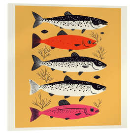 Acrylic print Five Fish