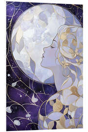 Hartschaumbild Ruf des Mondes