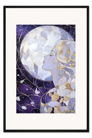 Gerahmter Kunstdruck Ruf des Mondes