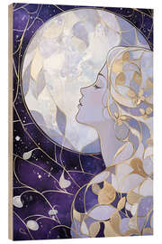 Holzbild Ruf des Mondes