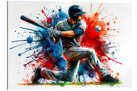 Gallery Print Baseballspieler im Aquarell