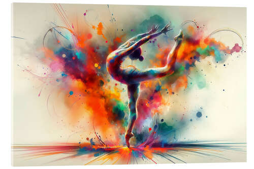 Tableau en verre acrylique Rhythmic Gymnastics II