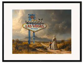 Gerahmter Kunstdruck Lost in Vegas