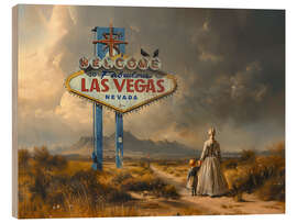 Holzbild Lost in Vegas - Dikhotomy