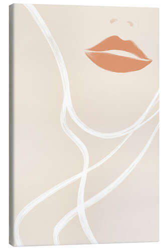 Tableau sur toile Lines and lips