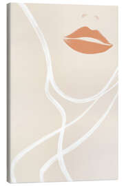 Tableau sur toile Lines and lips - Frank Daske
