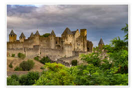 Wandbild Carcassonne, Frankreich - Peter Schickert