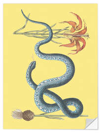Wall sticker Snake and flower