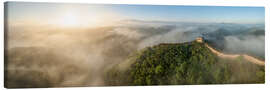 Canvas-taulu Great Wall of China at sunrise