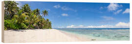 Holzbild Strandpanorama auf Guam - Jan Christopher Becke