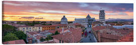 Obraz na płótnie Sunset over Pisa