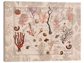 Wood print Vintage Ocean Journey - Andrea Haase
