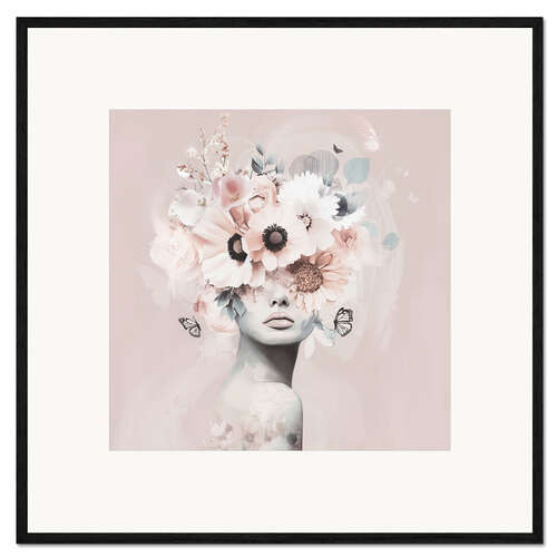 Framed art print Pink Petal Veil