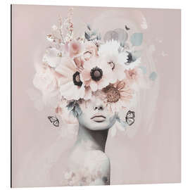 Magnettafel Rosa Blütenschleier