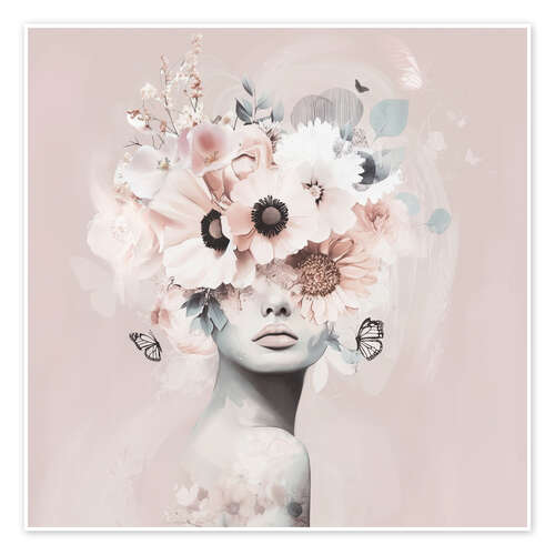 Poster Pink Petal Veil