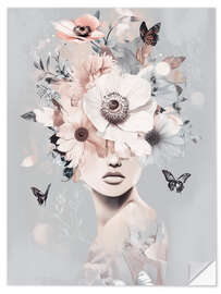 Wandsticker Boho Blue