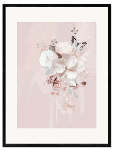 Framed art print Pink Petal Blossom