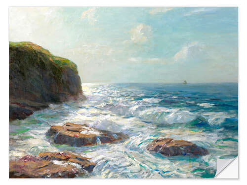 Vinilo para la pared Silver sea, Irish coast - Julius Olsson