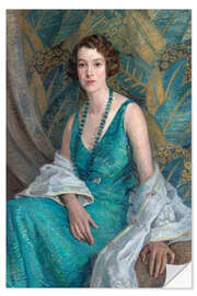 Vinilo para la pared Portrait of Mrs N.S. Falla - Mary Tripe, 1932