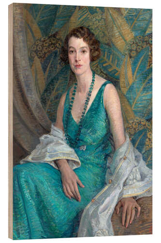 Tableau en bois Portrait of Mrs N.S. Falla - Mary Tripe, 1932