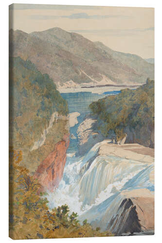 Stampa su tela Te Reinga, Falls of the Wairoa - James Crowe Richmond, 1867