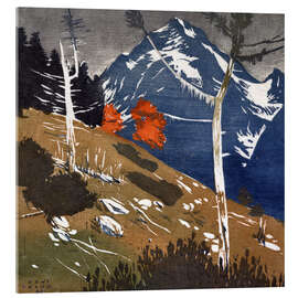 Acrylglasbild Berglandschaft - Hans Frank, 1945