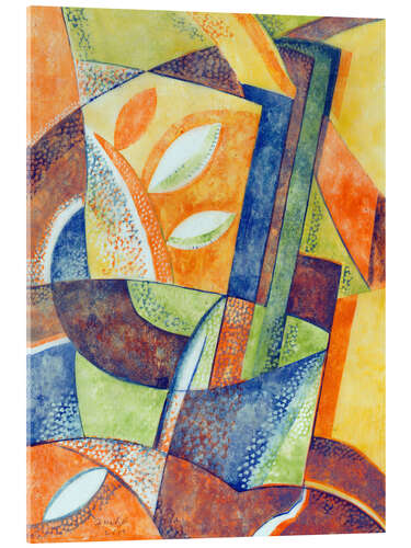 Acrylglasbild Abstrakter Entwurf Nr. 2 - Frank Weitzel, 1931