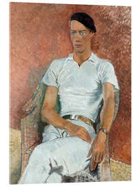 Stampa su vetro acrilico Man in white - Glyn Warren Philpot, 1933