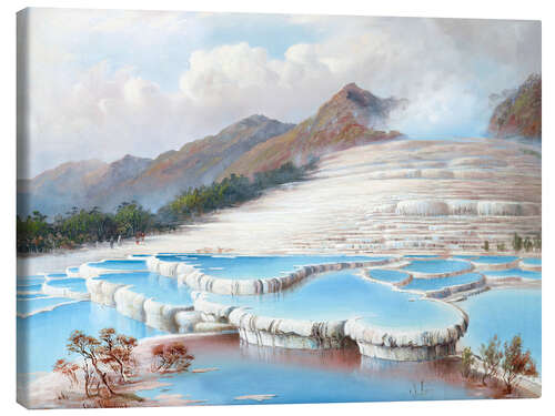 Canvas print White Terraces - Charles Blomfield, 1882