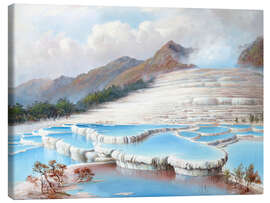 Canvas print White Terraces - Charles Blomfield, 1882