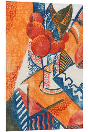 Hartschaumbild Vase mit Blumen - Frank Weitzel, 1931