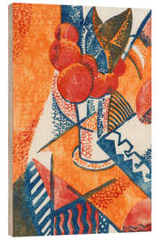 Holzbild Vase mit Blumen - Frank Weitzel, 1931