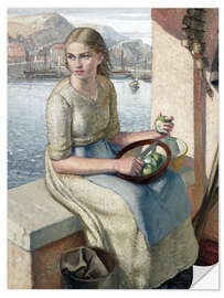 Sticker mural The fisherman's daughter - Harry Morley, 1926