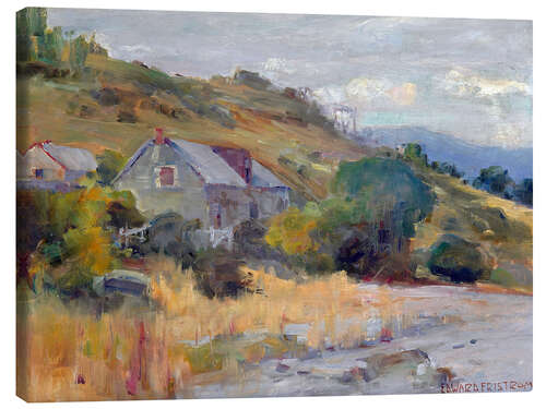 Leinwandbild Homestead, Lake Wakatipu, Queenstown - Clas Edvard Fristrom