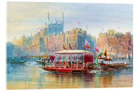 Acrylglasbild Benares - Nicholas Chevalier, 1871